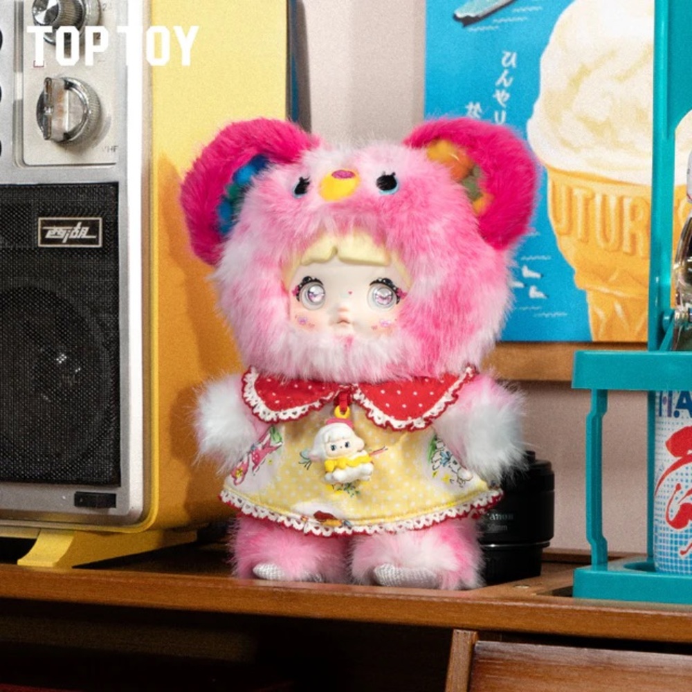 NOMMI About The Childhood Series Plush Pendant - pink bear